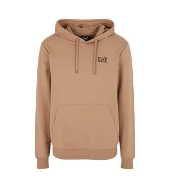 EA7 Braunes Sweatshirt mit normaler Passform