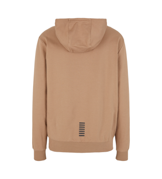 EA7 Braunes Sweatshirt mit normaler Passform