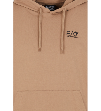 EA7 Braunes Sweatshirt mit normaler Passform