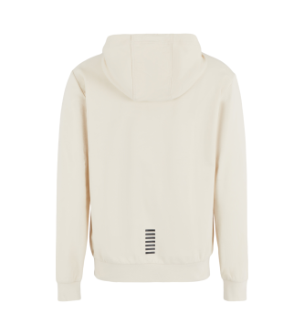 EA7 Beiges Sweatshirt mit normaler Passform