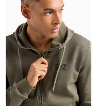 EA7 Core Identity hoodie van groene katoenmix