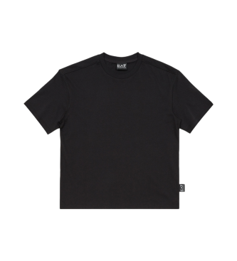 EA7 Logo Series crew neck t-shirt in black cotton