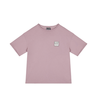 EA7 Roze t-shirt met korte mouwen