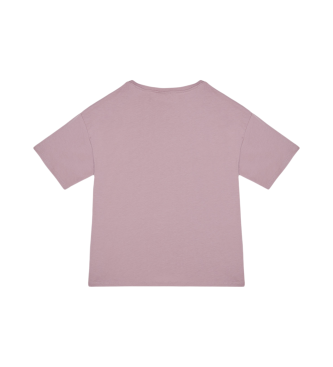 EA7 Roze t-shirt met korte mouwen