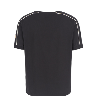 EA7 T-shirt com gola redonda Logo Series em algodo orgnico ASV preto