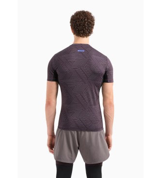 EA7 T-shirt Dynamic Athlete em tecido tcnico VIGOR7 cinzento