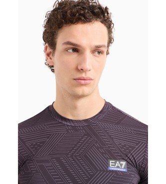 EA7 T-shirt Dynamic Athlete em tecido tcnico VIGOR7 cinzento