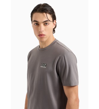 EA7 T-shirt girocollo Dynamic Athlete in tessuto tecnico naturale VENTUS7 grigio