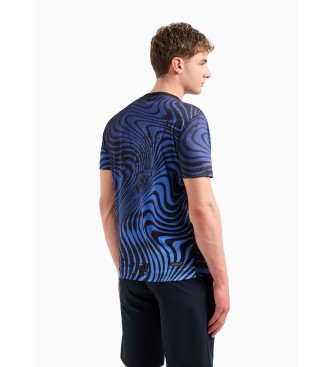 EA7 Tennis Pro T-Shirt mit Rundhalsausschnitt aus technischem Gewebe VENTUS7 blau