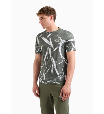 EA7 Tennis Pro crew neck T-shirt in technical fabric VENTUS7   green