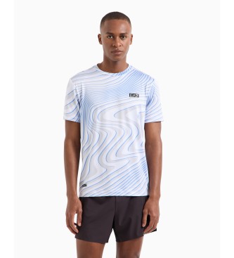 EA7 Dynamic Athlete T-Shirt mit Rundhalsausschnitt aus technischem Gewebe VENTUS7 wei