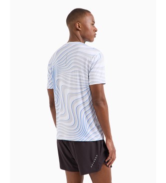 EA7 T-shirt girocollo Dynamic Athlete in tessuto tecnico VENTUS7 bianco