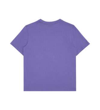 EA7 Core Identity lilla t-shirt med rund hals