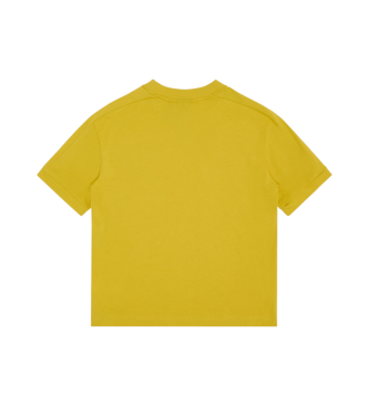 EA7 Camiseta Logo Series de algodn amarillo