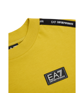 EA7 Logo Series T-shirt yellow cotton