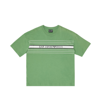 EA7 Logo Serie crew neck t-shirt groen