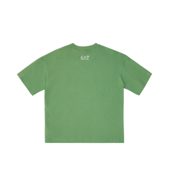 EA7 Logo Serie crew neck t-shirt groen