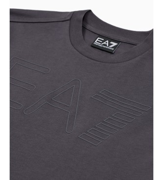 EA7 Logo Series t-shirt med rund hals, gr