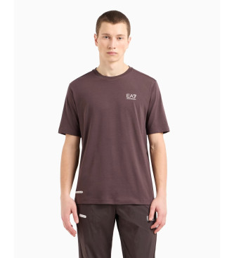 EA7 Dynamic Athlete T-shirt in technical fabric Natural Ventus7 brown