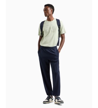 EA7 Logo Serie T-shirt groen