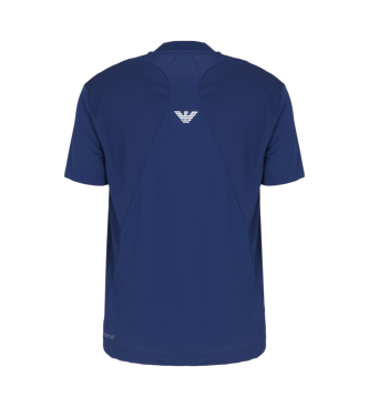 EA7 Tennis Pro-poloshirt i teknisk Ventus7-stof, bl 