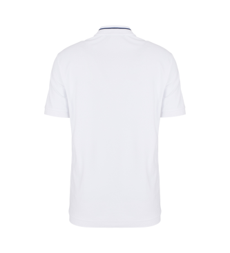 EA7 Witte slim fit polo