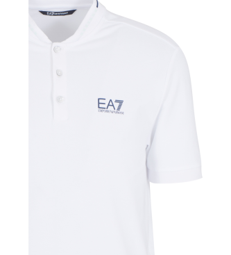 EA7 Witte slim fit polo