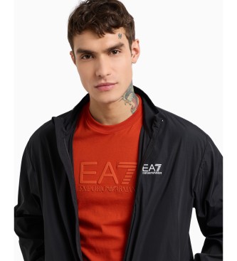 EA7 Visibility cotton crew neck T-shirt orange  