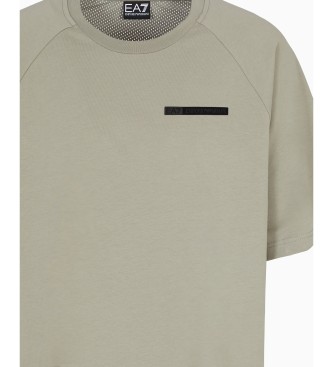 EA7 Groen katoenen jersey T-shirt