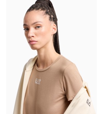 EA7 Logo Series T-shirt brown