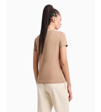 EA7 Logo Series T-shirt brown