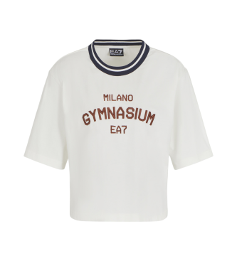 EA7 Locker sitzendes T-shirt wei