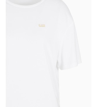 EA7 Modal and viscose T-shirt white