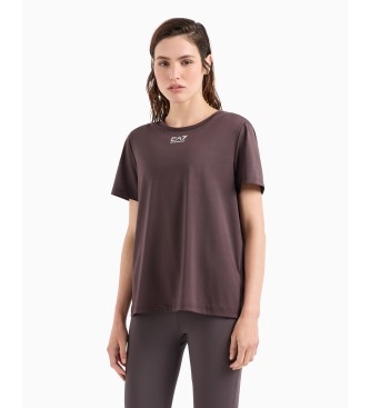 EA7 Dynamic Athlete T-shirt in technical fabric Ventus7 brown