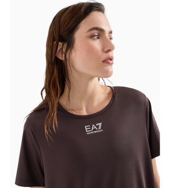 EA7 T-shirt Dynamic Athlete en tissu technique Ventus7 marron