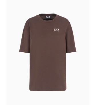 EA7 Brun kortrmet T-shirt