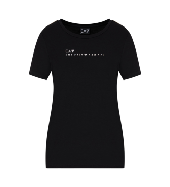 EA7 Dynamic Athlete crew neck T-shirt in technical fabric Natural Ventus7 black