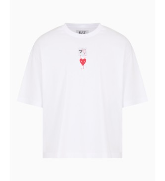 EA7 Kortrmet T-shirt hvid