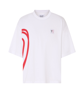 EA7 T-shirt dcontract blanc