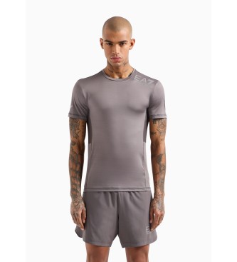 EA7 Dynamic Athlete T-Shirt mit Rundhalsausschnitt aus technischem Gewebe VIGOR7 grau