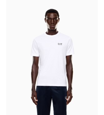 EA7 Wit Core Identity T-shirt van pima-katoen