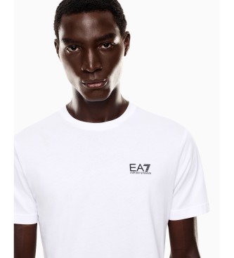 EA7 Wit Core Identity T-shirt van pima-katoen
