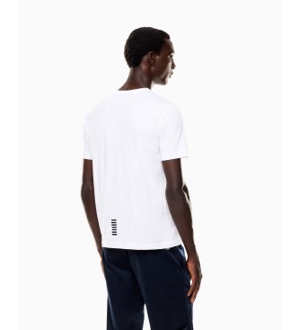 EA7 Wit Core Identity T-shirt van pima-katoen