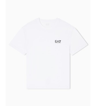 EA7 Wit Core Identity T-shirt van pima-katoen