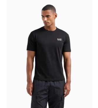 EA7 Core Identity short sleeve T-shirt in Pima cotton black