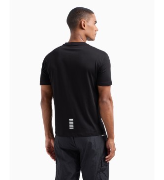 EA7 Core Identity short sleeve T-shirt in Pima cotton black