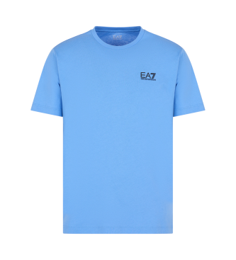 EA7 Core Identity kortrmad T-shirt i Pima-bomull bl