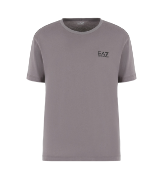 EA7 T-shirt de manga curta Core Identity em algodo Pima cinzento