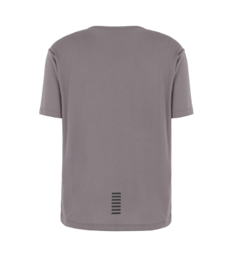 EA7 Camiseta de manga corta Core Identity de algodn Pima gris