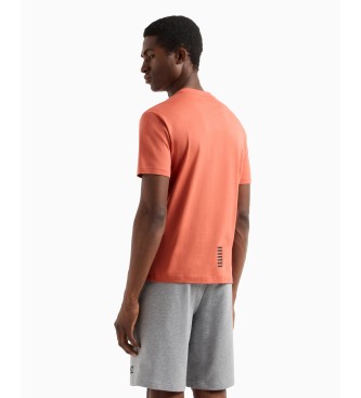 EA7 Core Identity Pima orange T-shirt